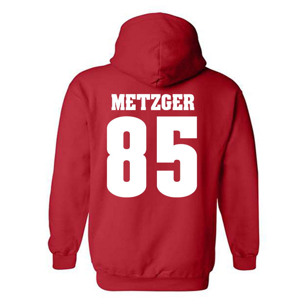Wisconsin - NCAA Football : Hayden Metzger - Classic Shersey Hooded Sweatshirt-1