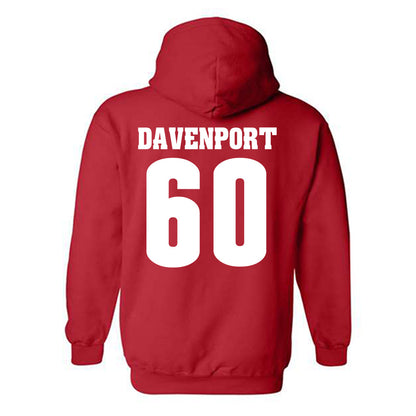 Wisconsin - NCAA Football : Nolan Davenport - Classic Shersey Hooded Sweatshirt-1