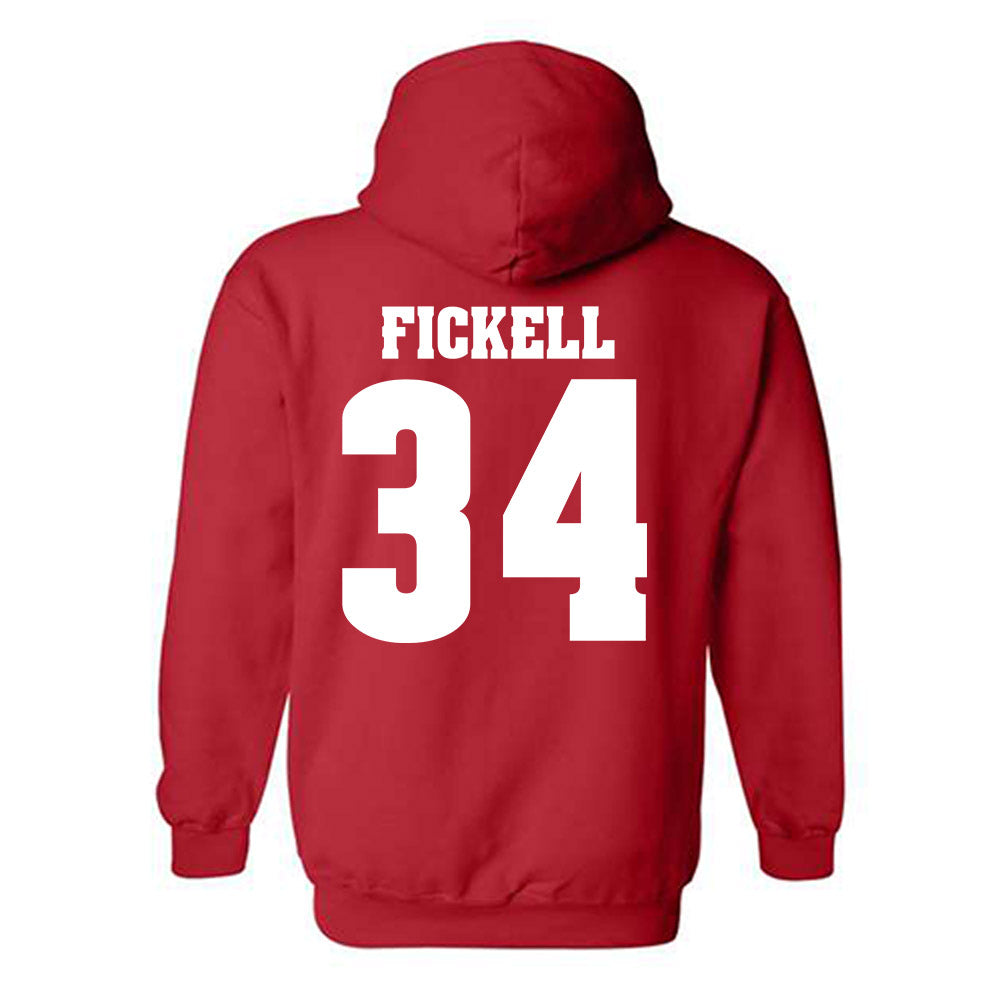 Wisconsin - NCAA Football : Ashton Fickell - Classic Shersey Hooded Sweatshirt-1