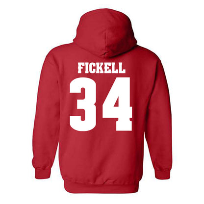 Wisconsin - NCAA Football : Ashton Fickell - Classic Shersey Hooded Sweatshirt-1