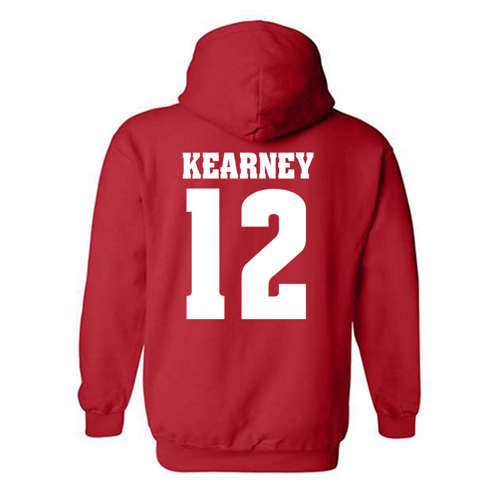 Wisconsin - NCAA Football : Zion Kearney - Classic Shersey Hooded Sweatshirt-1