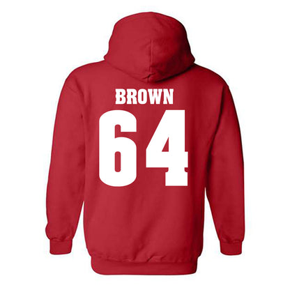 Wisconsin - NCAA Football : Evan Brown - Classic Shersey Hooded Sweatshirt-1