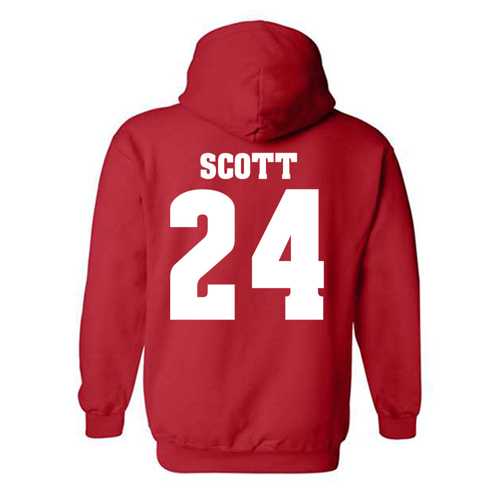 Wisconsin - NCAA Football : Jaimier Scott - Classic Shersey Hooded Sweatshirt-1