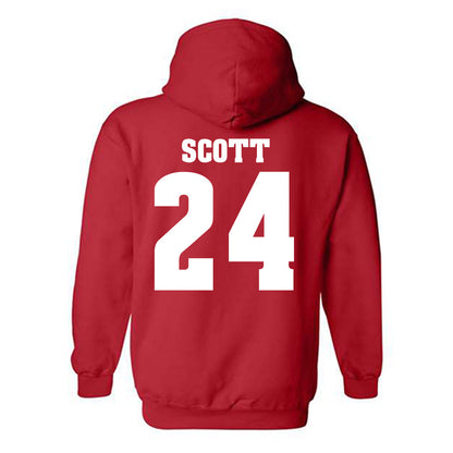 Wisconsin - NCAA Football : Jaimier Scott - Classic Shersey Hooded Sweatshirt-1