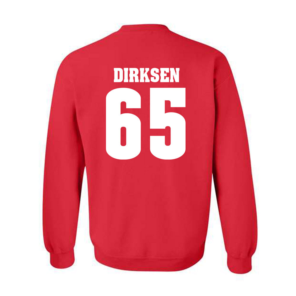 Wisconsin - NCAA Football : Aiden Dirksen - Classic Shersey Crewneck Sweatshirt-1