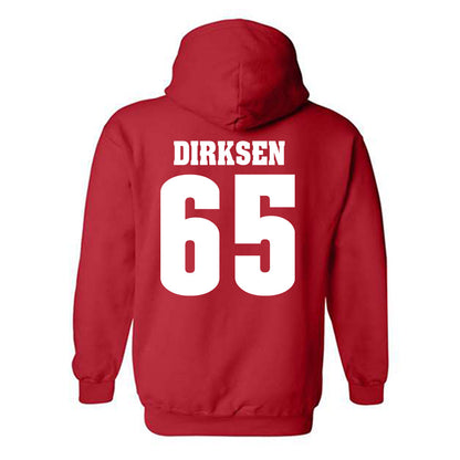 Wisconsin - NCAA Football : Aiden Dirksen - Classic Shersey Hooded Sweatshirt-1