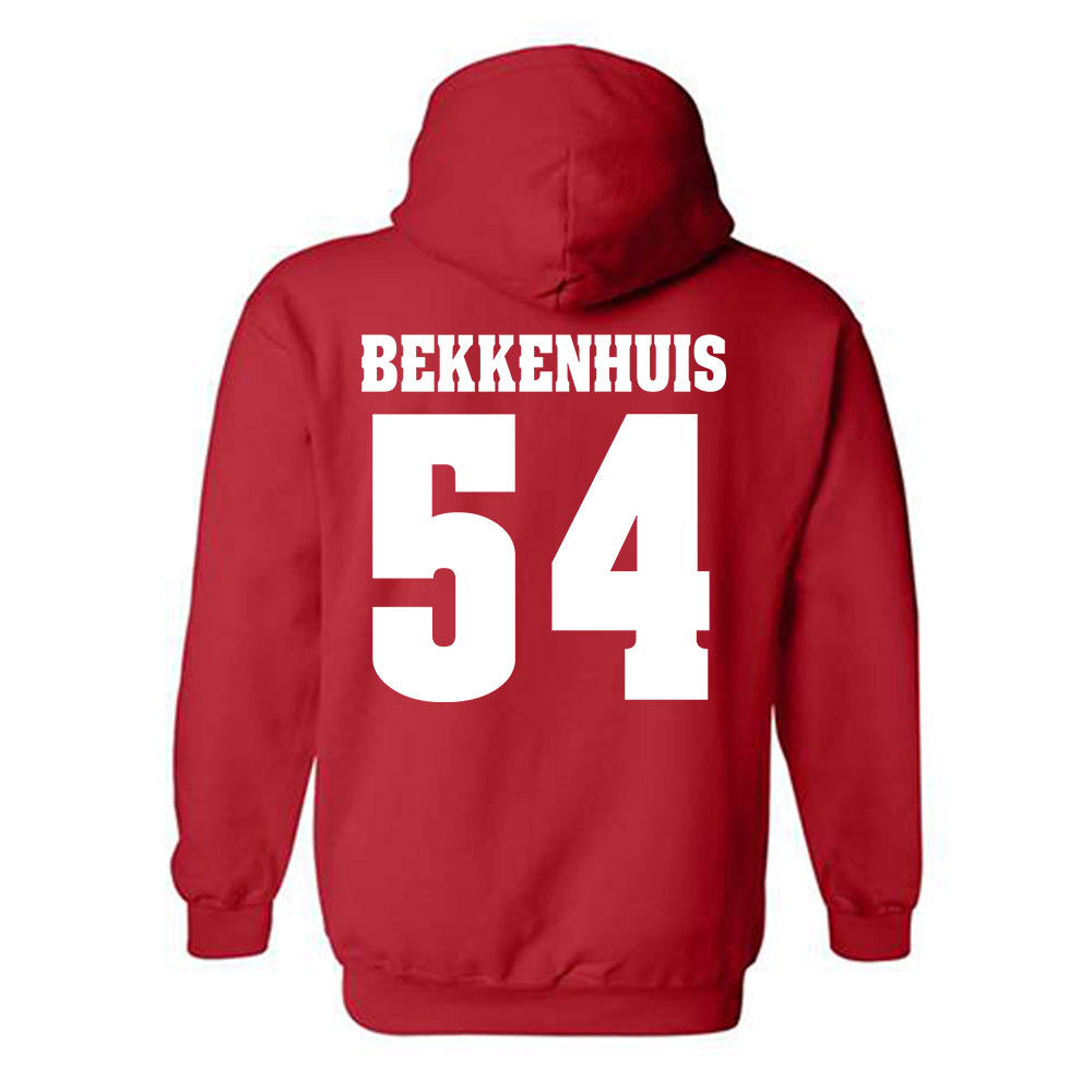 Wisconsin - NCAA Football : Brady Bekkenhuis - Classic Shersey Hooded Sweatshirt-1