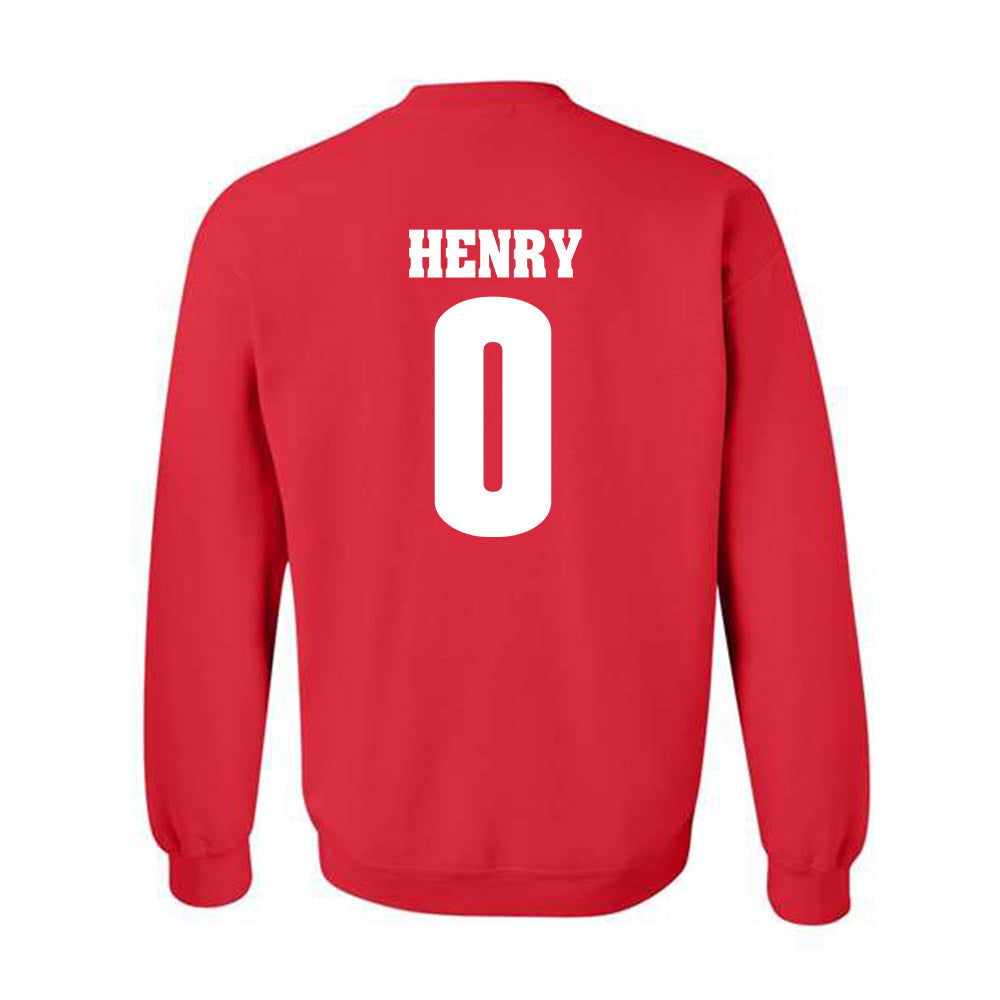 Wisconsin - NCAA Football : Tyrell Henry - Classic Shersey Crewneck Sweatshirt-1