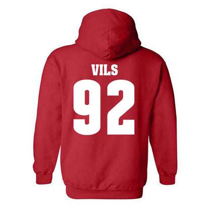 Wisconsin - NCAA Football : Nolan Vils - Classic Shersey Hooded Sweatshirt-1