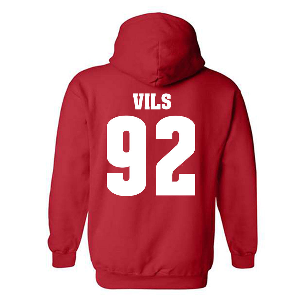 Wisconsin - NCAA Football : Nolan Vils - Classic Shersey Hooded Sweatshirt-1