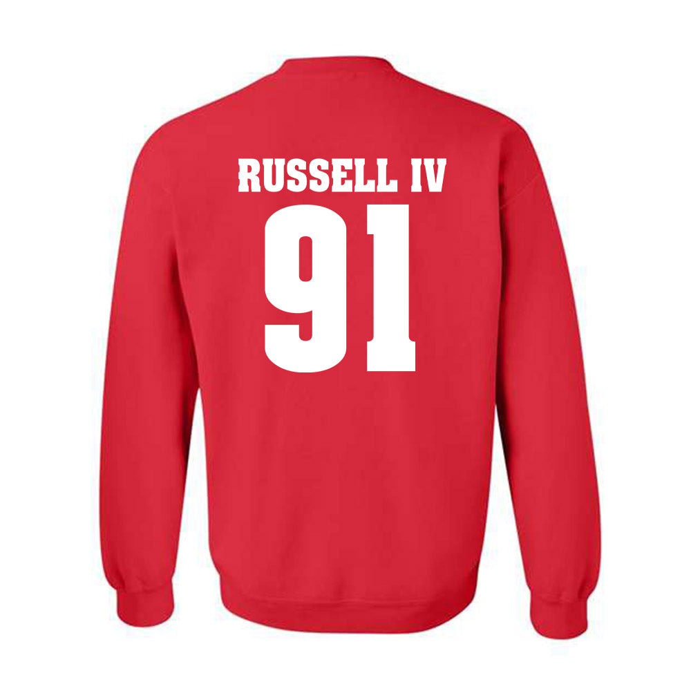 Wisconsin - NCAA Football : Hammond Russell IV - Classic Shersey Crewneck Sweatshirt-1