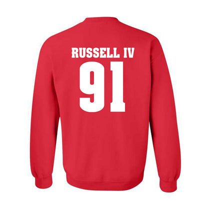 Wisconsin - NCAA Football : Hammond Russell IV - Classic Shersey Crewneck Sweatshirt-1