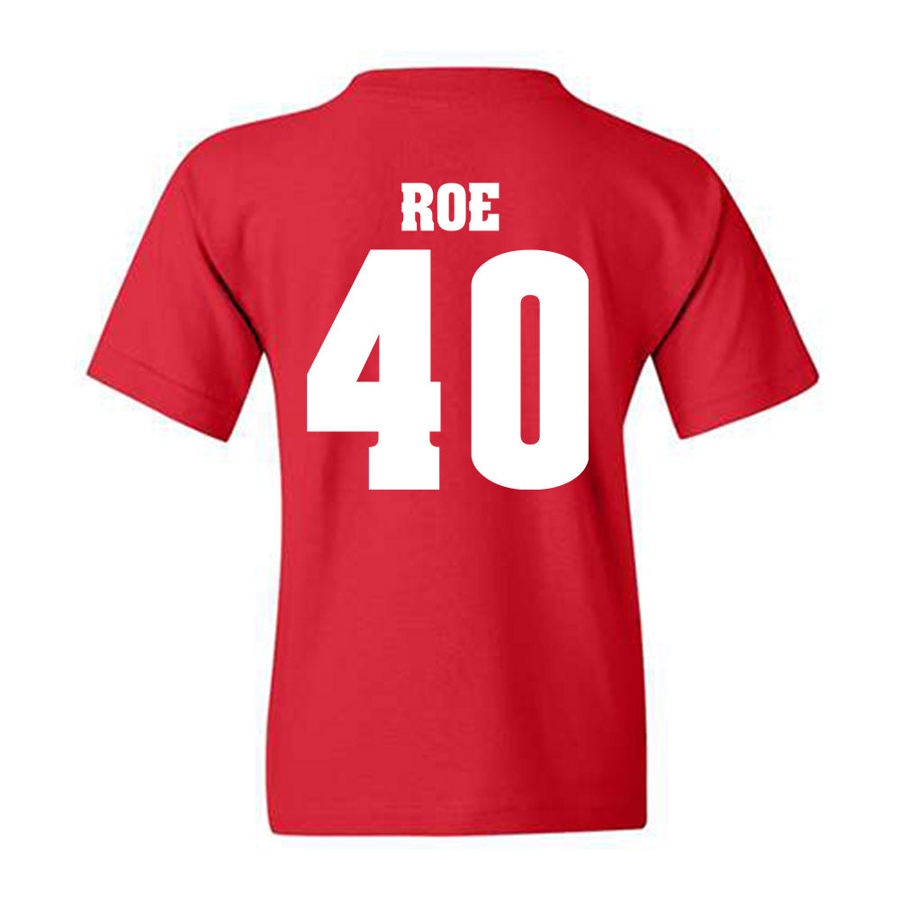 Wisconsin - NCAA Football : James Roe - Classic Shersey Youth T-Shirt-1