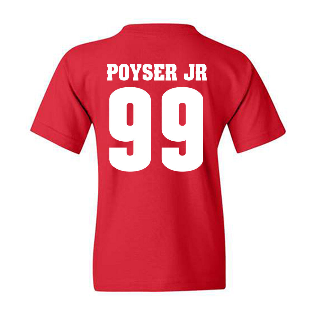 Wisconsin - NCAA Football : Jermaine Poyser Jr - Classic Shersey Youth T-Shirt-1