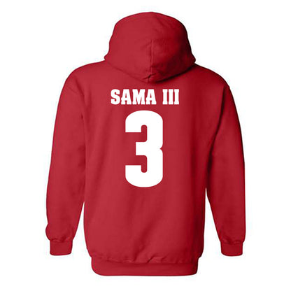Wisconsin - NCAA Football : Abu Sama III - Classic Shersey Hooded Sweatshirt-1
