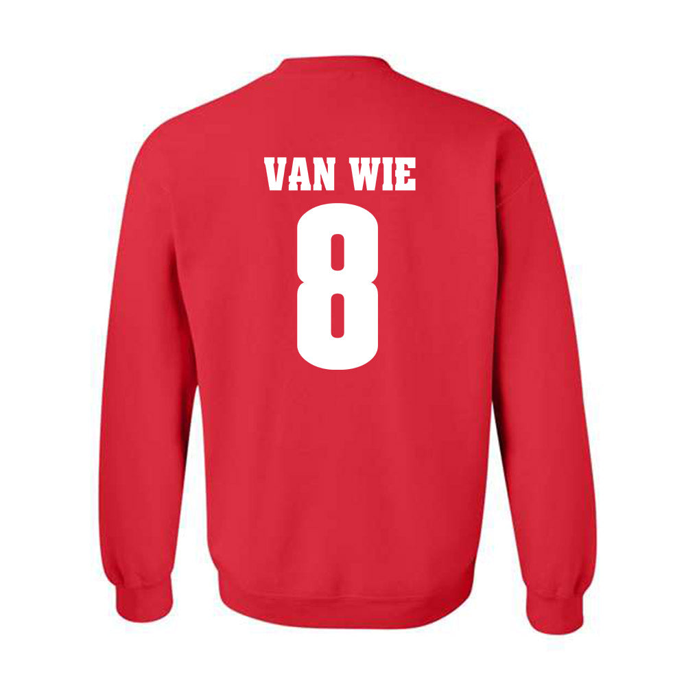 Wisconsin - NCAA Women's Volleyball : Morgan Van Wie - Classic Shersey Crewneck Sweatshirt-1