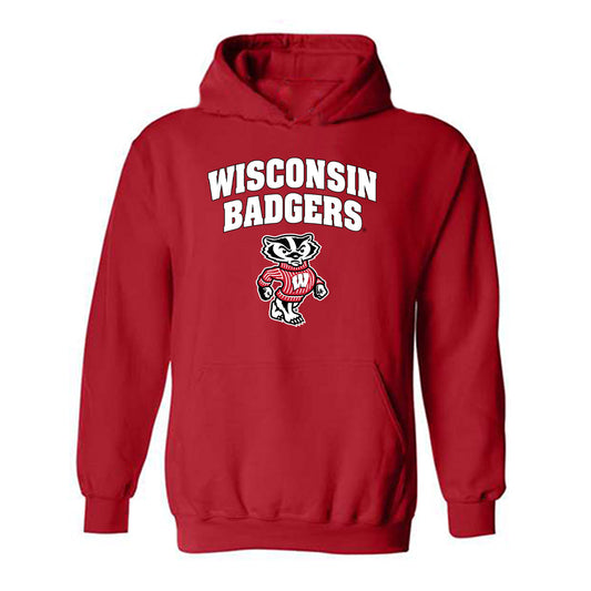 Wisconsin - NCAA Football : Eugene Hilton Jr - Classic Shersey Hooded Sweatshirt-0