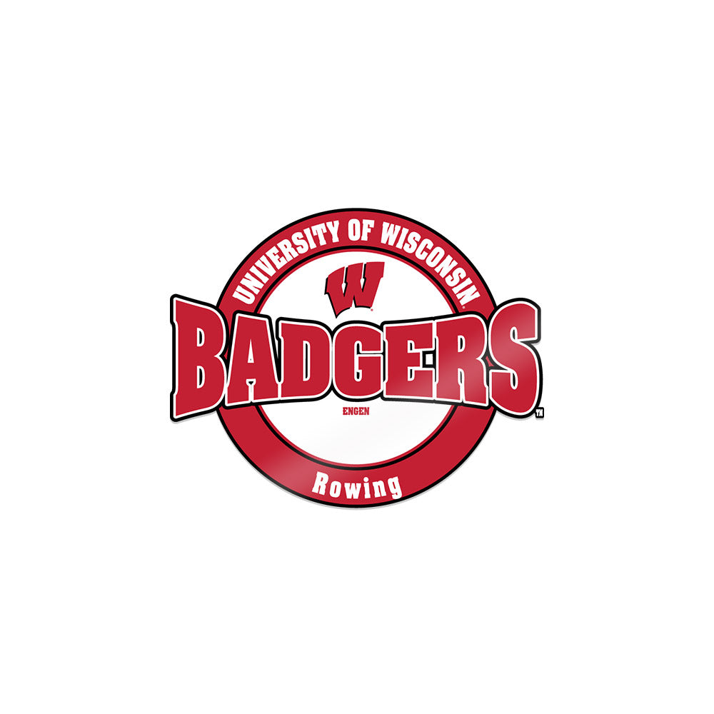Wisconsin - NCAA Men's Rowing : Nathan Engen - Sticker-0
