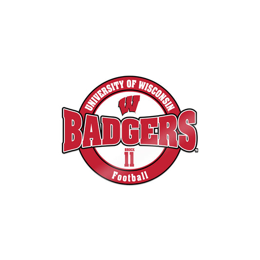 Wisconsin - NCAA Football : Kash Brock - Sticker-0