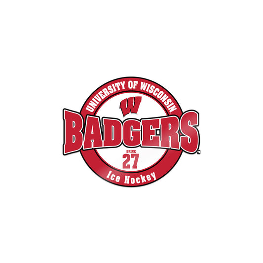Wisconsin - NCAA Men's Ice Hockey : Finn Brink - Sticker-0