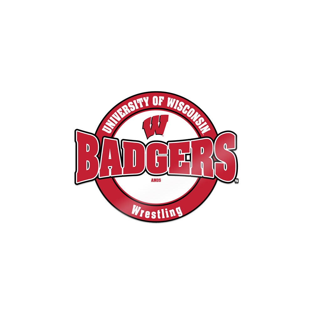 Wisconsin - NCAA Wrestling : Braxton Amos - Sticker-0