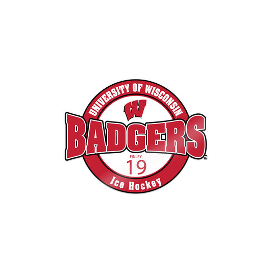 Wisconsin - NCAA Men's Ice Hockey : Quinn Finley - Sticker-0