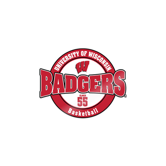 Wisconsin - NCAA Men's Basketball : Eian Elmer - Sticker-0