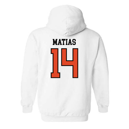 Oregon State - NCAA Women's Volleyball : Jackie Matias - Sports Shersey Hooded Sweatshirt-1
