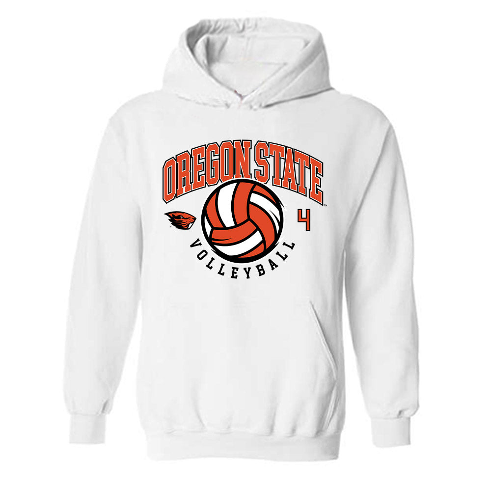 Oregon State - NCAA Women's Volleyball : Isabel Bertelsen - Sports Shersey Hooded Sweatshirt-0