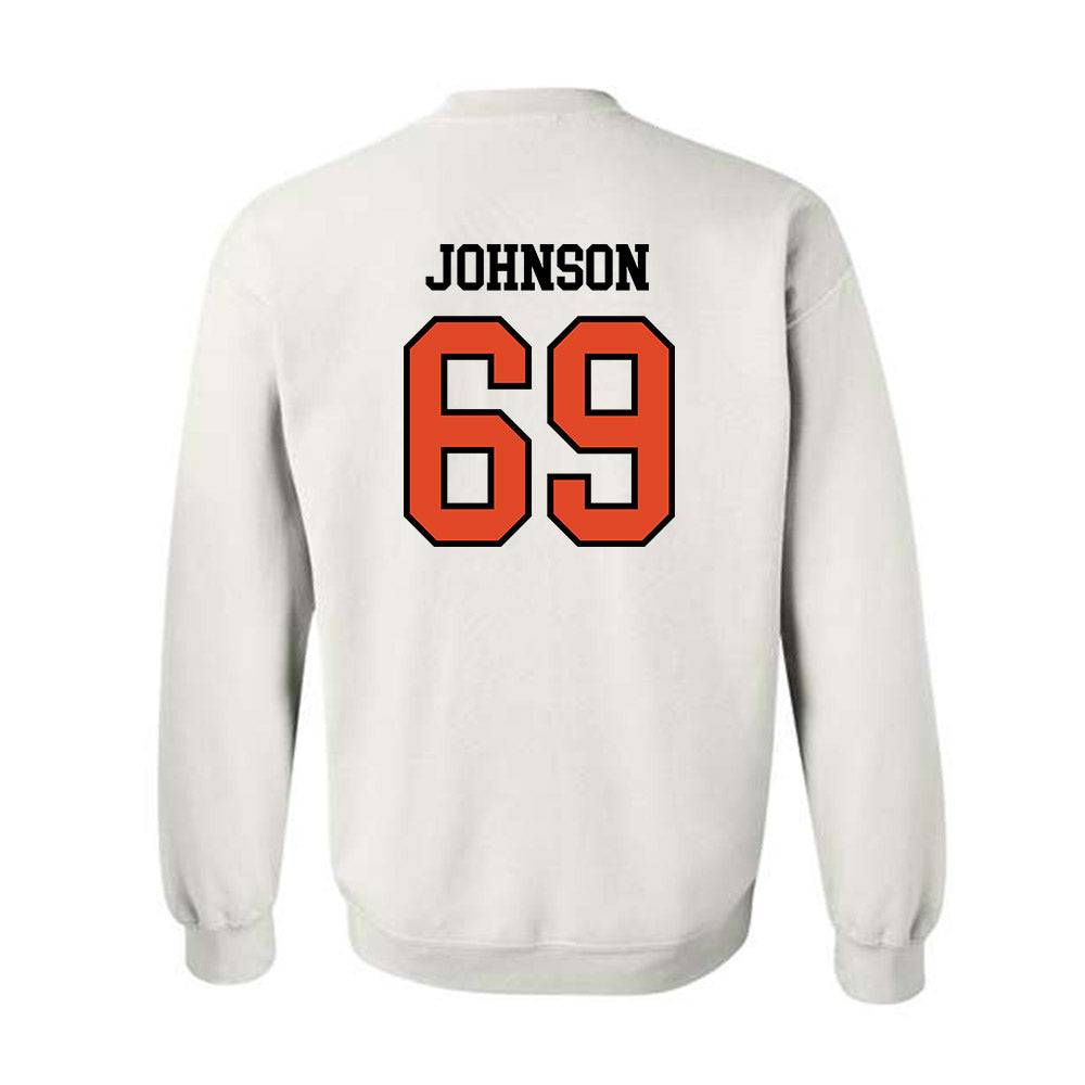 Oregon State - NCAA Football : Kwan Johnson - Sports Shersey Crewneck Sweatshirt-1