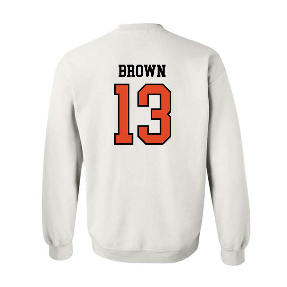 Oregon State - NCAA Football : Jeremiah Brown - Sports Shersey Crewneck Sweatshirt-1