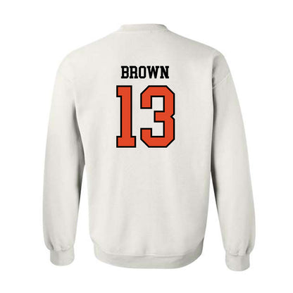 Oregon State - NCAA Football : Jeremiah Brown - Sports Shersey Crewneck Sweatshirt-1