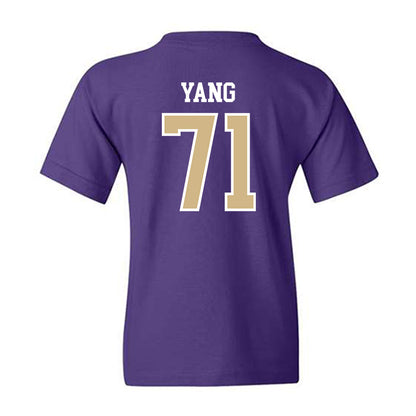 Washington - NCAA Football : Ah Deong Yang - Sports Shersey Youth T-Shirt-1