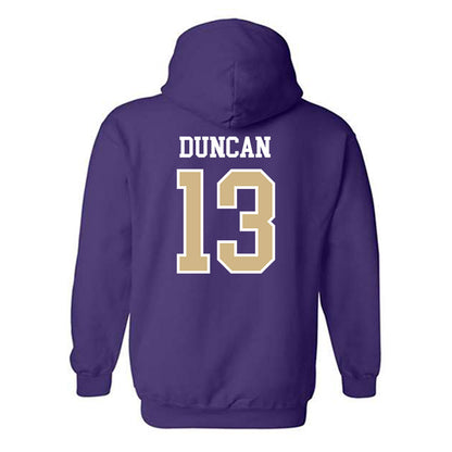 Washington - NCAA Football : Rahsjon Duncan - Sports Shersey Hooded Sweatshirt-1