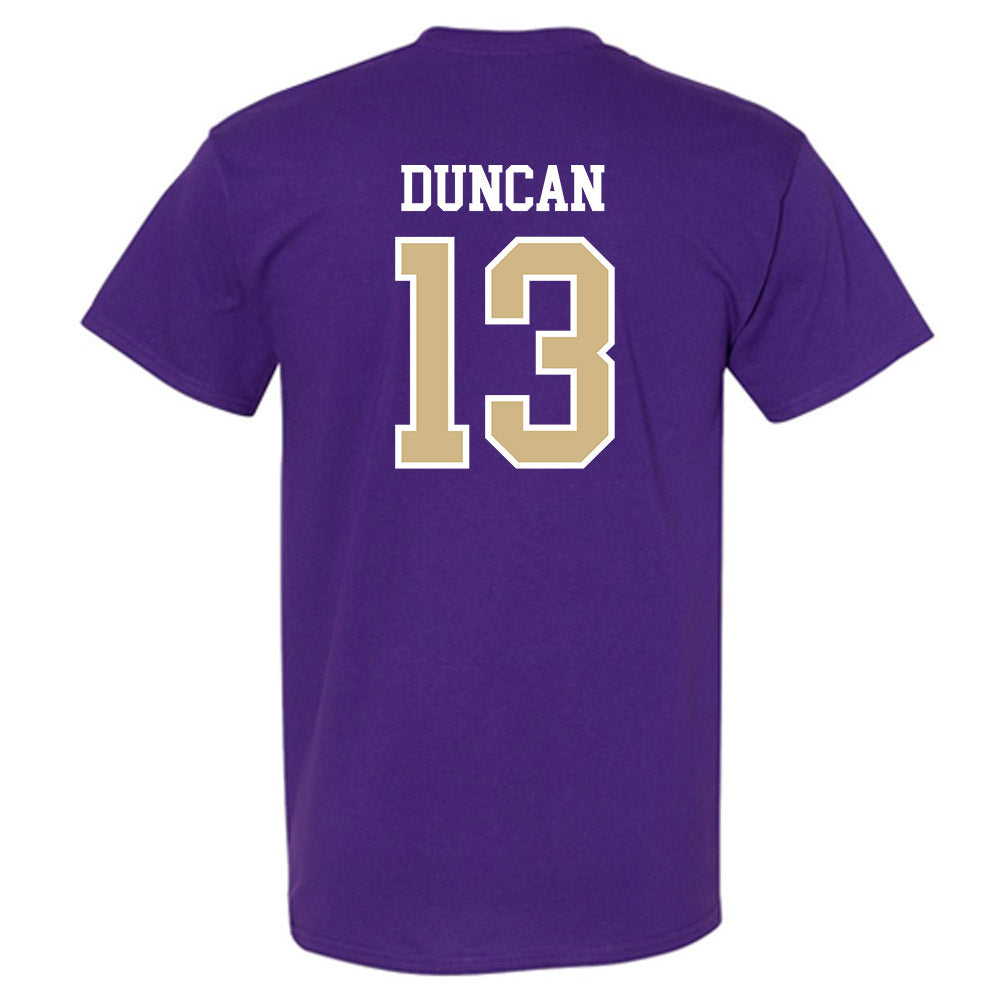 Washington - NCAA Football : Rahsjon Duncan - Sports Shersey T-Shirt-1