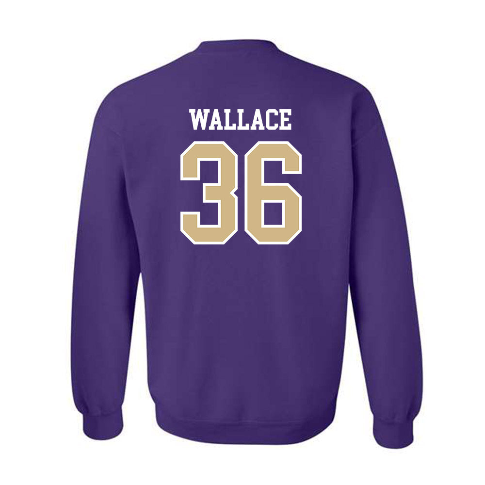 Washington - NCAA Football : CJ Wallace - Sports Shersey Crewneck Sweatshirt-1