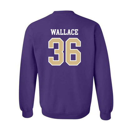 Washington - NCAA Football : CJ Wallace - Sports Shersey Crewneck Sweatshirt-1