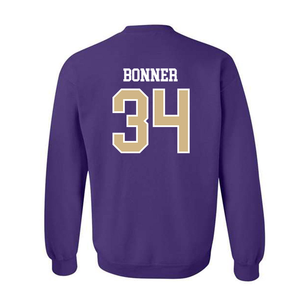 Washington - NCAA Football : Brian Bonner - Sports Shersey Crewneck Sweatshirt-1
