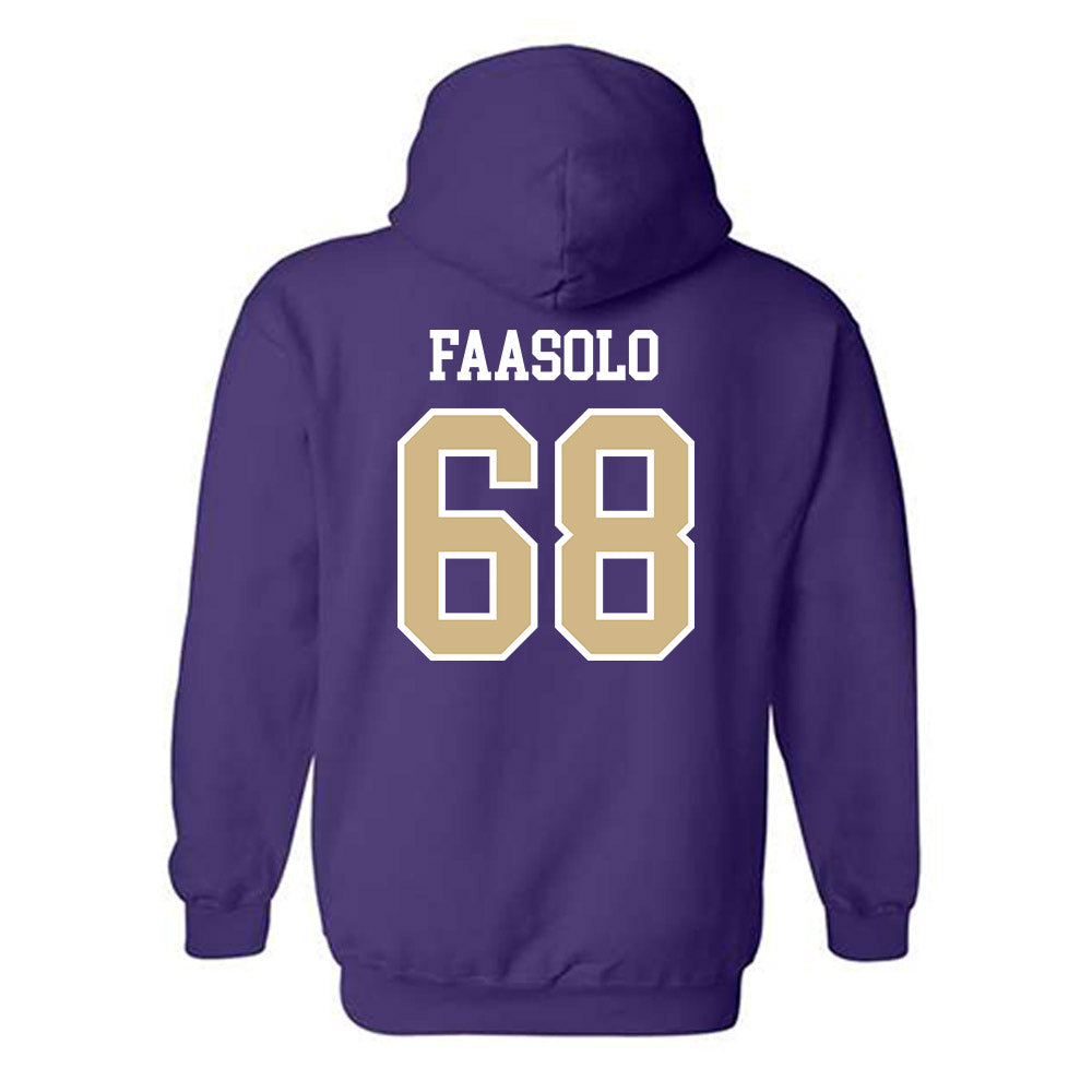 Washington - NCAA Football : Soane Faasolo - Sports Shersey Hooded Sweatshirt-1