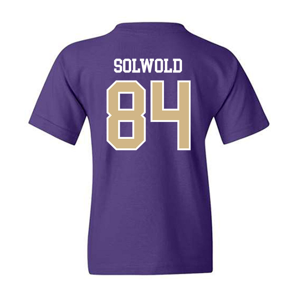 Washington - NCAA Football : Hunter Solwold - Sports Shersey Youth T-Shirt-1