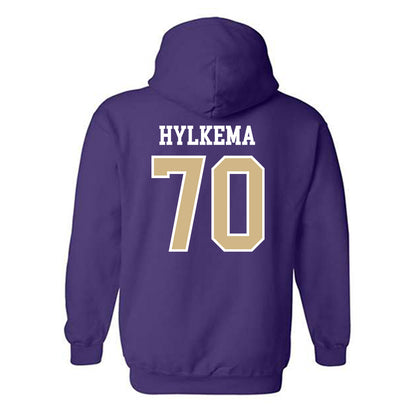 Washington - NCAA Football : Justin Hylkema - Sports Shersey Hooded Sweatshirt-1