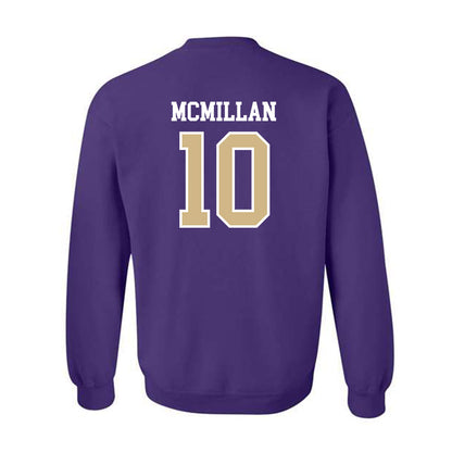 Washington - NCAA Football : Treston McMillan - Sports Shersey Crewneck Sweatshirt-1