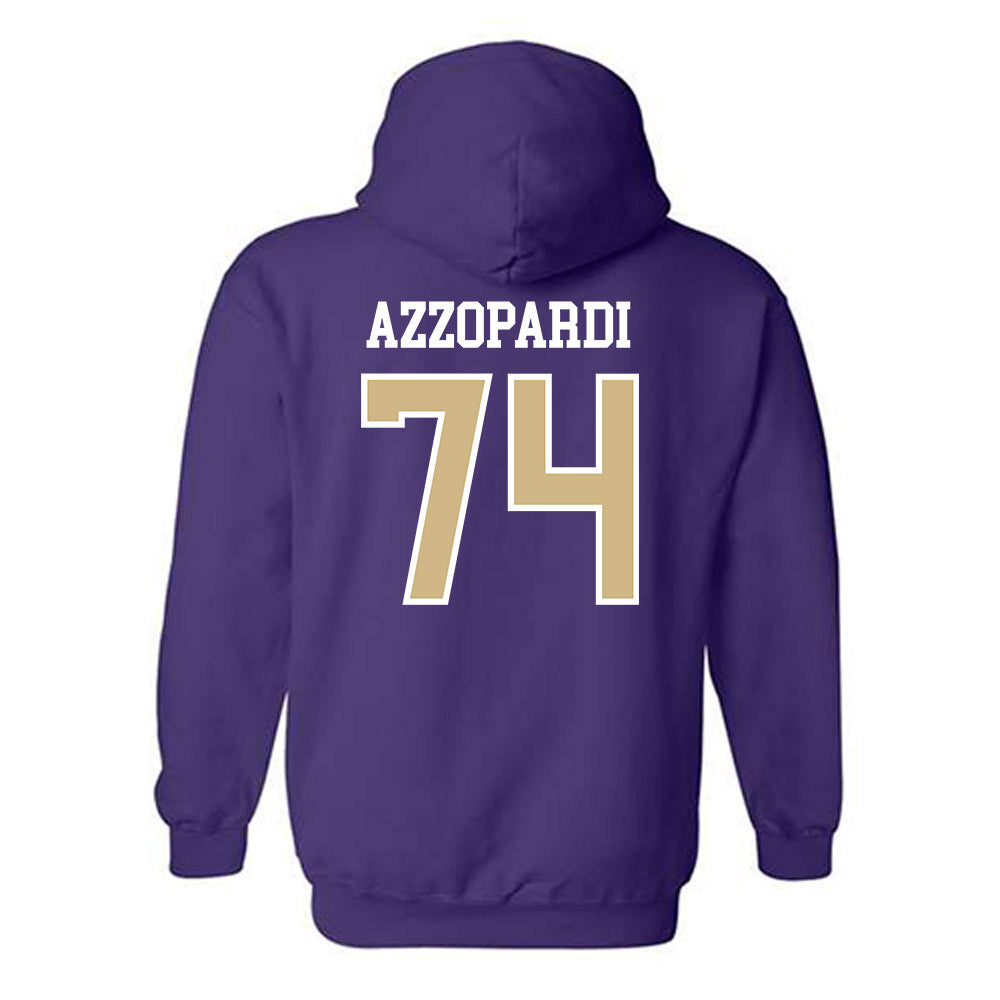Washington - NCAA Football : Drew Azzopardi - Sports Shersey Hooded Sweatshirt-1