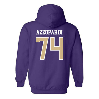Washington - NCAA Football : Drew Azzopardi - Sports Shersey Hooded Sweatshirt-1