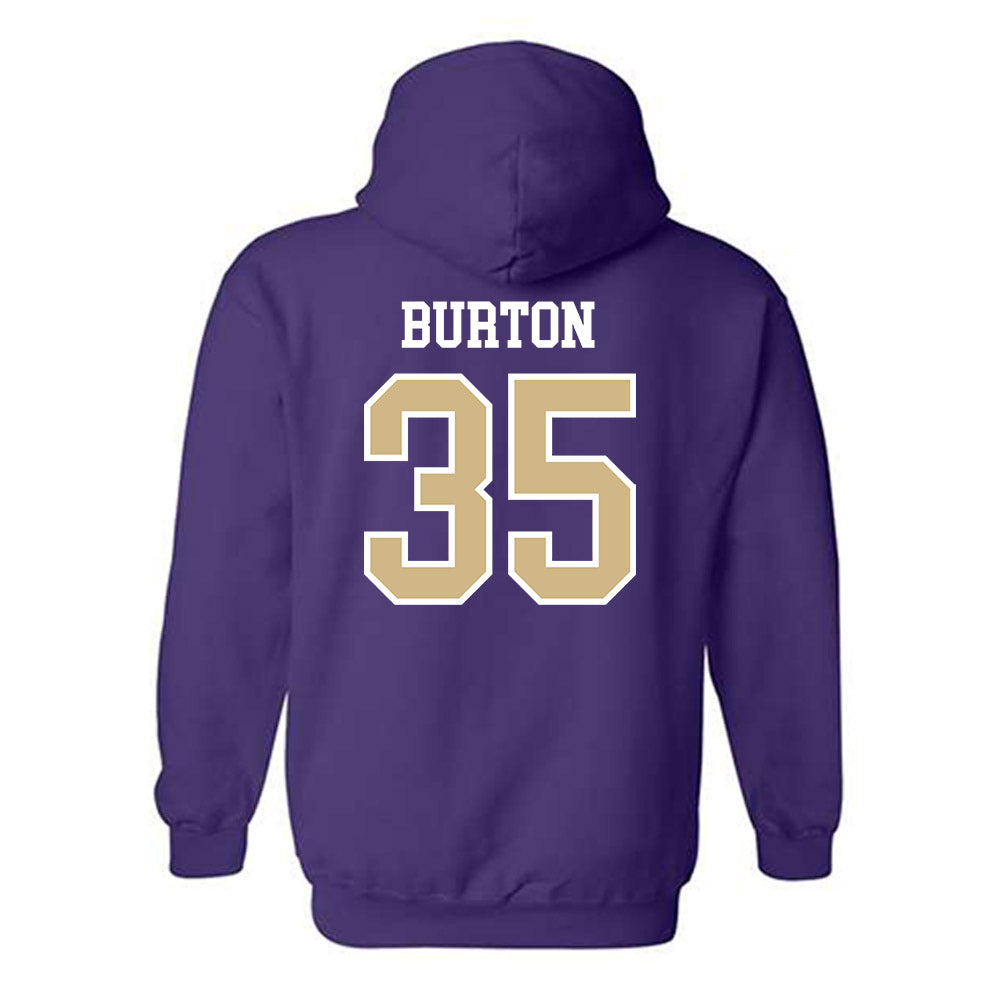 Washington - NCAA Football : Jace Burton - Sports Shersey Hooded Sweatshirt-1