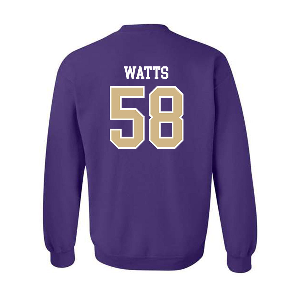 Washington - NCAA Football : Desean Watts - Sports Shersey Crewneck Sweatshirt-1