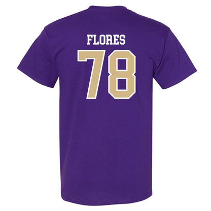 Washington - NCAA Football : Jake Flores - Sports Shersey T-Shirt-1