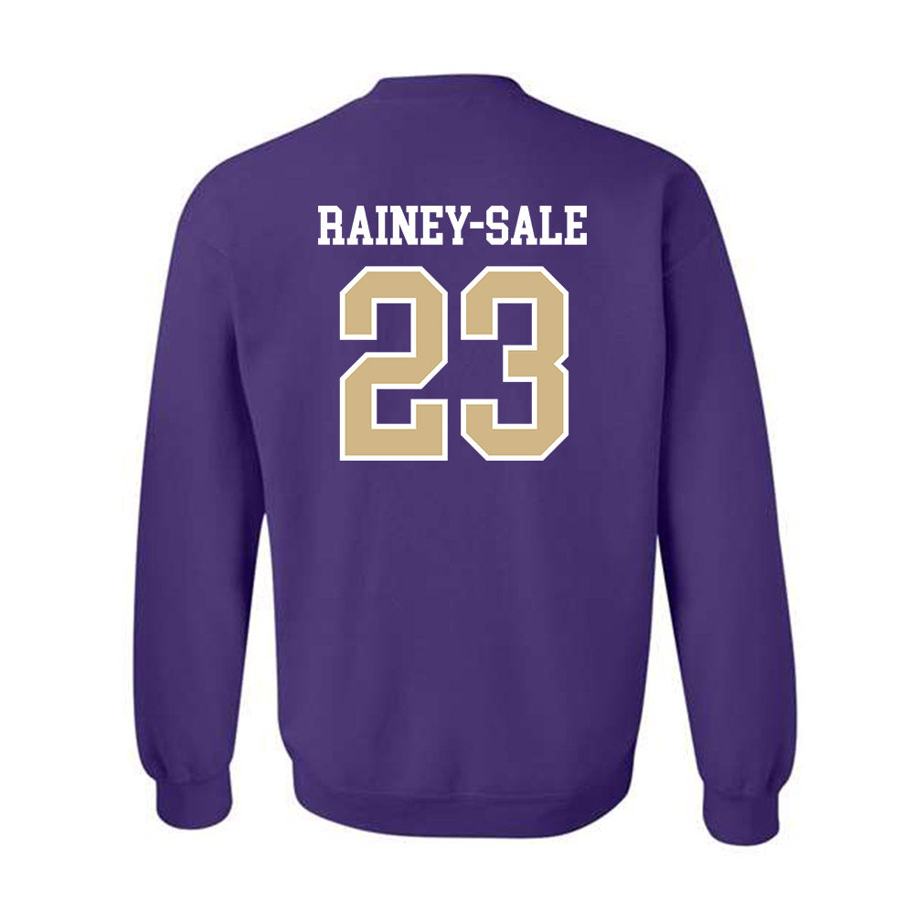 Washington - NCAA Football : Zaydrius Rainey-Sale - Sports Shersey Crewneck Sweatshirt-1