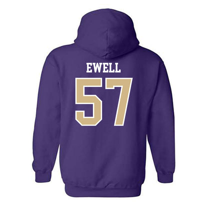 Washington - NCAA Football : Jesse Ewell - Sports Shersey Hooded Sweatshirt-1