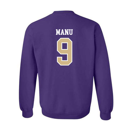 Washington - NCAA Football : Jacob Manu - Sports Shersey Crewneck Sweatshirt-1